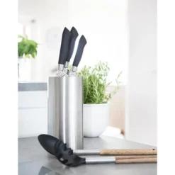 Universal Knivblock 22,5 cm borstad Stål
