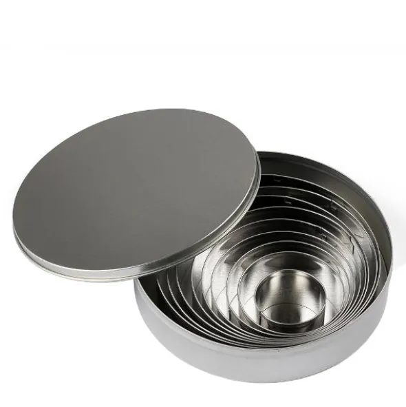 Utstickare Cirkel 9 delar Rostfri
