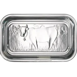 Vache smörbytta glas 17x11 cm