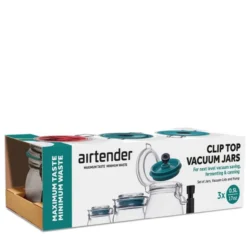 Vakuumförslutare burkar 3-pack 0,5 L grön