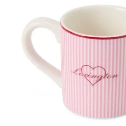 Valentine's mugg 42 cl rosa/vit/röd