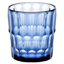 Vanity tumbler låg 36 cl bioplast Mönster 2 Denim blue