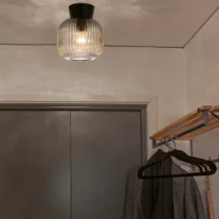 Vanja plafond 20 cm rökgrå/svart