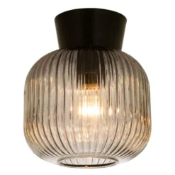 Vanja plafond 20 cm rökgrå/svart