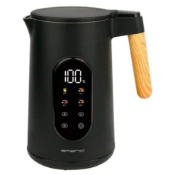 Vattenkokare digital 1,7 L svart/trä
