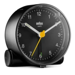 Väckarklocka analog 6,9 cm svart