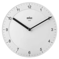 Väggklocka analog Ø 20 cm vit