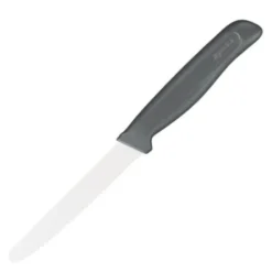 Vågtandad tomatkniv 11 cm grå
