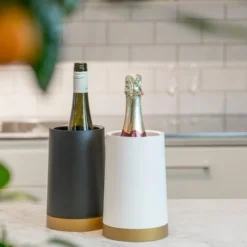 Vinkylare med Separat Gel Svart/Guld