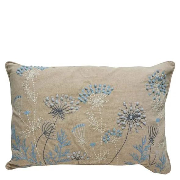 Visilia kuddfodral 60x40 cm linne/blå