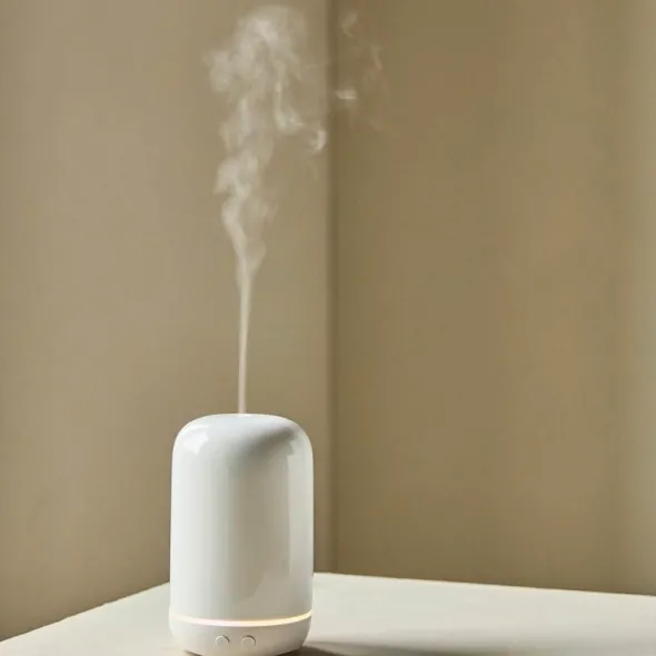 Vitalba eterisk oljediffusor keramik vit