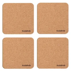 Viva glasunderlägg 9,6 cm 4-pack kork