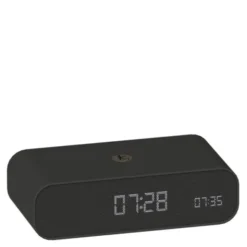 Wakie väckarklocka med Wake-up light och Qi 16x8x4,5 cm svart