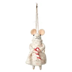 Walter julornament mus 12 cm offwhite