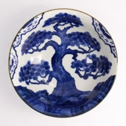 Wa Mixed bowls skål pine 20,5 cm blue/white