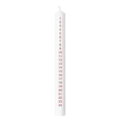 Wasa kalenderljus 1-24 3x30 cm röd