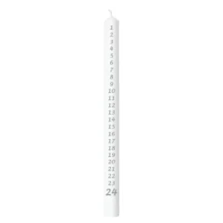 Wasa kalenderljus 1-24 3x39 cm silver