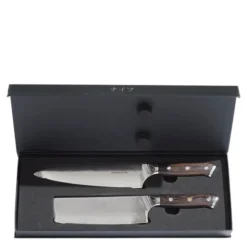 Wengè knivset 2 delar kockkniv + grönsakskniv