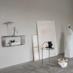 Wire hatthylla 70,5x26x31 cm wine