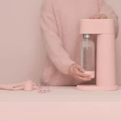 Woody kolsyremaskin utan cylinder rosa