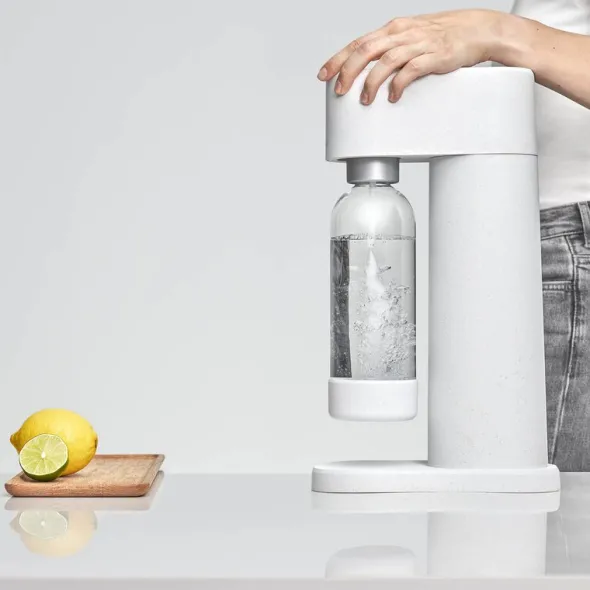 Woody kolsyremaskin utan cylinder vit