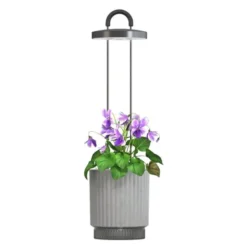 x HydroVase LED-odlingslampa grå