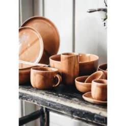 x Nosse Kaffekopp 12 cl Inkl. Fat Svelte Terracotta