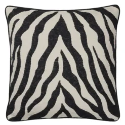 Zebra kuddfodral 50x50 cm svart/ljus beige