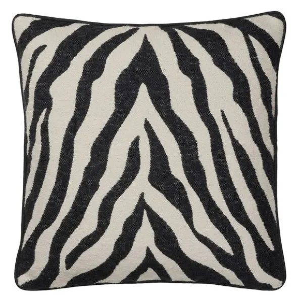 Zebra kuddfodral 50x50 cm svart/ljus beige