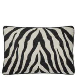 Zebra kuddfodral 40x60 cm svart/lys beige